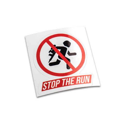 Sticker Stop The Run (50х60) - IMBA